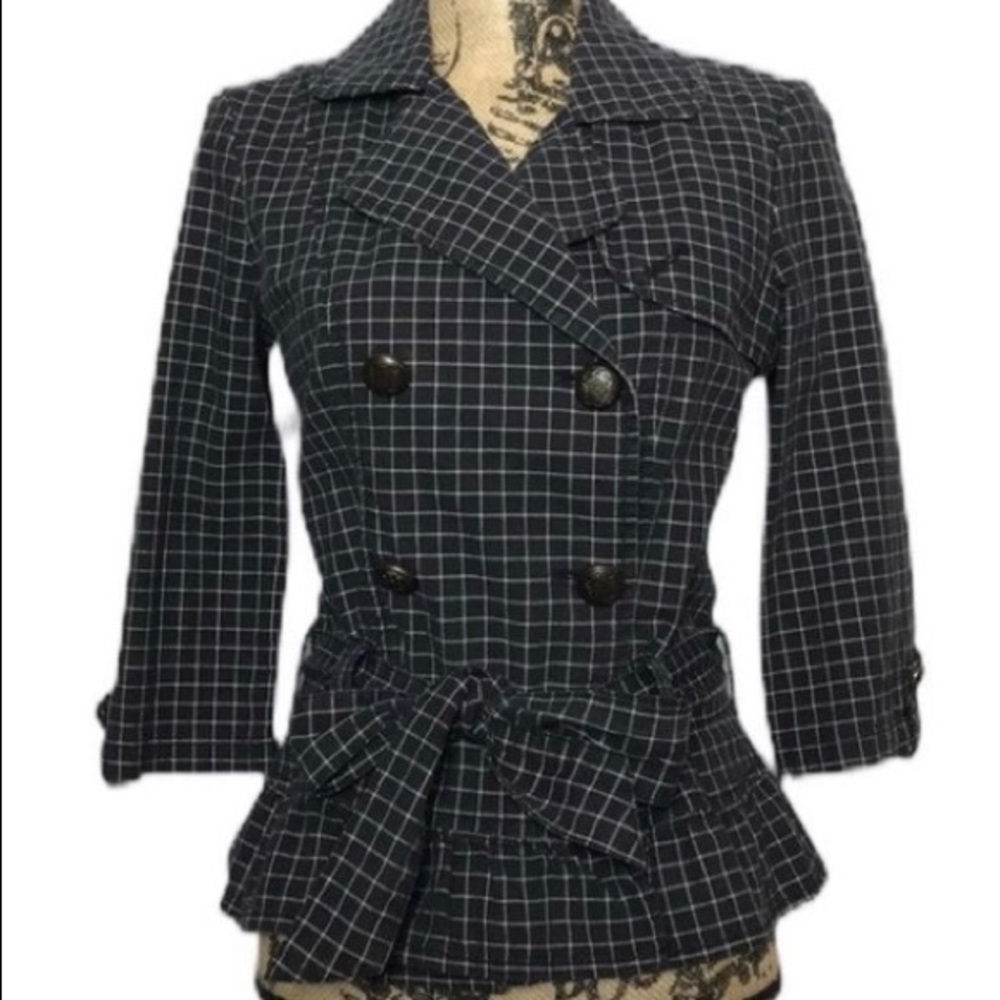 Guess double breasted belted jacket